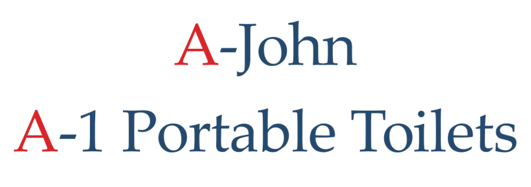A-John Portable Toilets logo