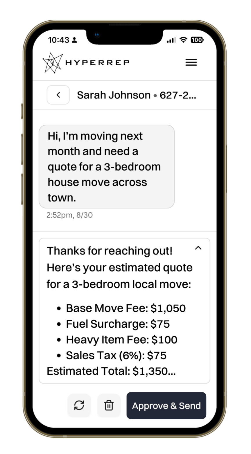 Mobile app screenshot